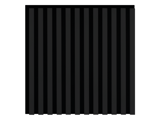 panel lamelowy kwadrat 600x600 czarny mat